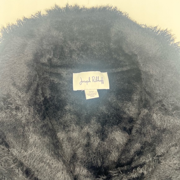 Joseph Ribkoff Black Fuzzy Blazer - Picture 2 of 6